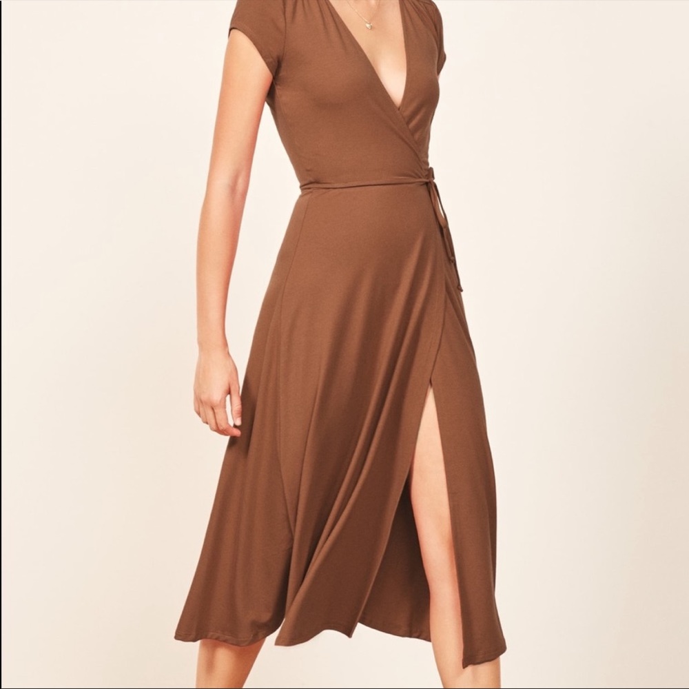 Reformation Midi Wrap Dress